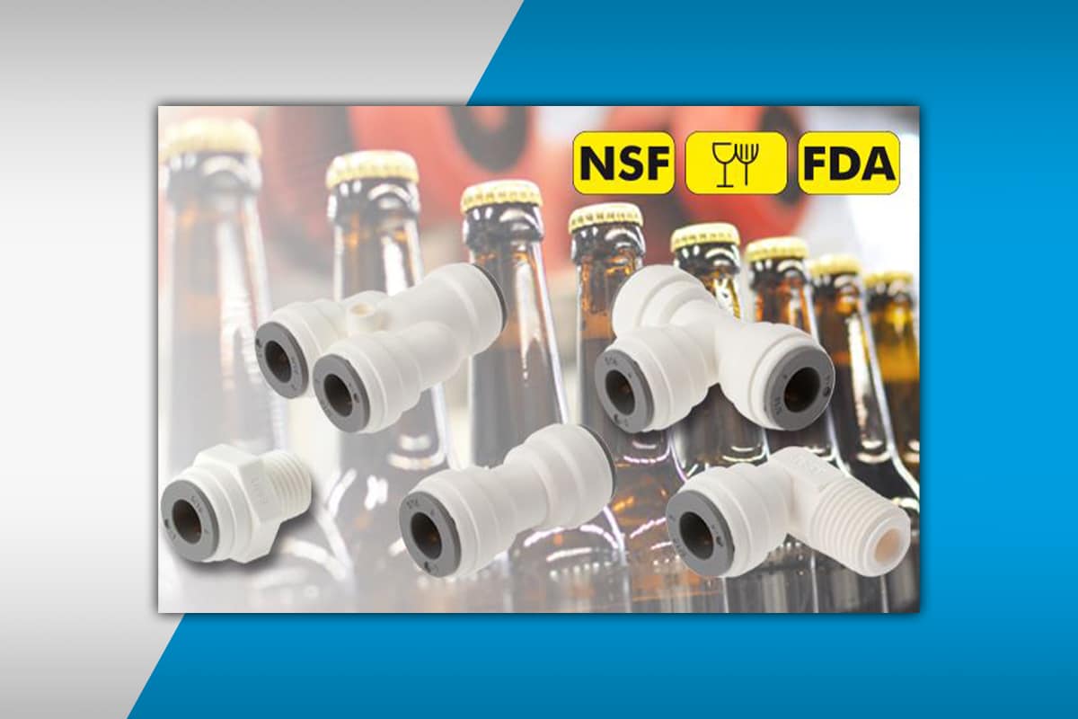 Neue schnelle Verbindungen NSF und FDA konform für Flüssigkeiten