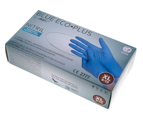 Nitril-Einmalhandschuhe, puderfrei, blau, XL, 100er Box (EHANDNIT-XL) -  Landefeld - Pneumatik - Hydraulik - Industriebedarf