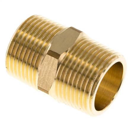 2x Doppelnippel 3/4 Zoll Messing Außengewinde – 26 Mm, Für Sanitär, Heizung, Gas – Robust & Korrosionsbeständig