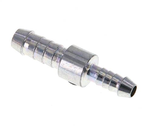 Schlauchverbinder 7 - 8mm / 5 - 6mm, Stahl verzinkt (8280604