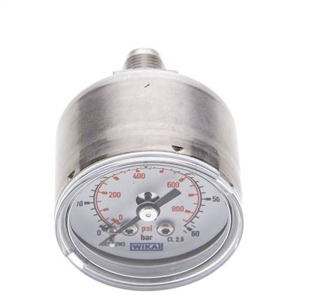 ES-Manometer waagerecht, 40mm, 0 - 4 bar, G 1/8 | DA132448 ES-Manometer waagerecht, 40mm, 0 - 4 bar, G 1/8 | DA132448