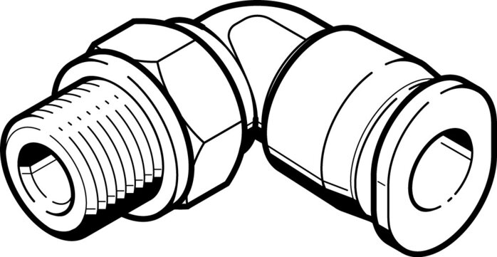Exemplarische Darstellung: QBML-10-32-UNF-1/8-U (533285)   &   QBML-10-32-UNF-5/32-U (572308)   &   QBML-10-32-UNF-1/4-U (573059)