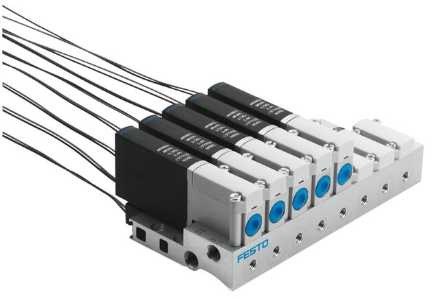Exemplarische Darstellung: MHA2-M1H-3/2G-2-K (196120)   &   MHA2-MS1H-3/2G-2-K (196121)   &   MHA2-MS1H-5/2-2-K (525103)  & ...
