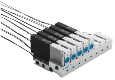 Exemplarische Darstellung: MHA2-M1H-3/2G-2-K (196120)   &   MHA2-MS1H-3/2G-2-K (196121)   &   MHA2-MS1H-5/2-2-K (525103)  & ...