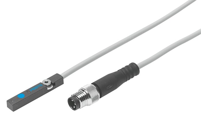 Exemplarische Darstellung: SIES-8M-PS-24V-K-0,3-M8D (551387)   &   SIES-8M-PO-24V-K-0,3-M8D (551392)   &   SIES-8M-NO-24V-K-0,3-M8D (551402)  & ...
