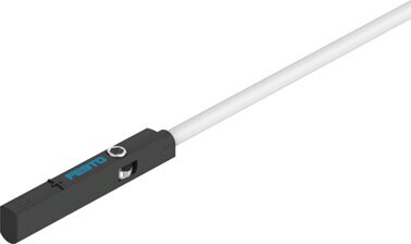Exemplarische Darstellung: SME-10M-DS-24V-E-2,5-L-OE (551365)   &   SME-10M-DS-24V-E-0,3-L-M8D (551367)   &   SME-10M-ZS-24V-E-2,5-L-OE (551369)