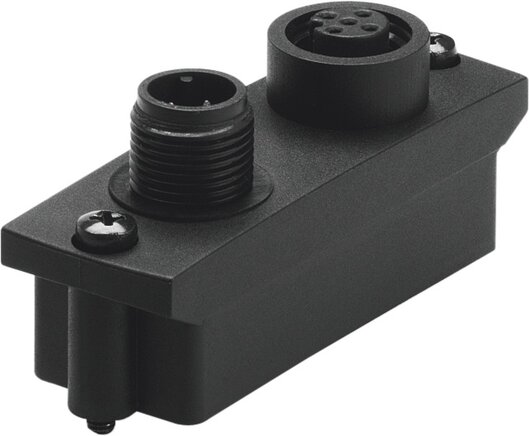 Exemplary representation: FBA-2-M12-5POL (525632)   &   FBA-2-M12-5POL-RK (533118)