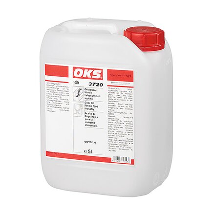 Zgleden uprizoritev: OKS 3720, Getriebeöl für die Lebensmitteltechnik