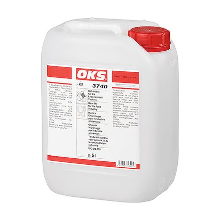Exemplaire exposé: OKS 3740, huile de transmission pour l'industrie alimentaire