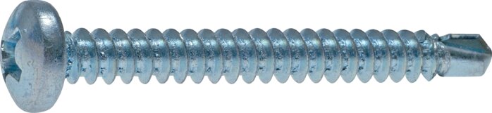 Exemplary representation: Drill screw with raised countersunk head DIN 7504 M / ISO 15481