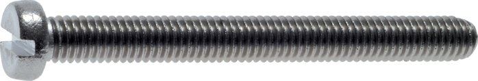 Zgleden uprizoritev: Slotted cylinder head screw DIN 84 / ISO 1207 (stainless steel A2)