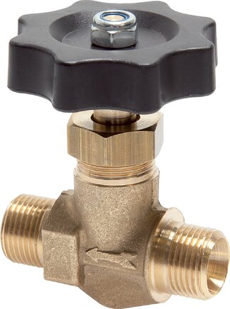 Zgleden uprizoritev: Ball shut-off valve, straight