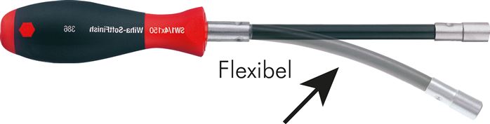 Exemplarische Darstellung: Bit-Handhalter, flexibel