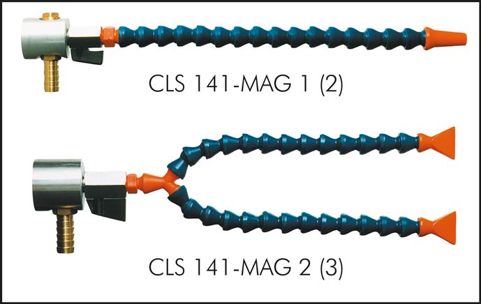 Príklady vyobrazení: Kloubový systém hadic chladicí kapaliny - Cool-Line 1/4", CLS 141-MAG