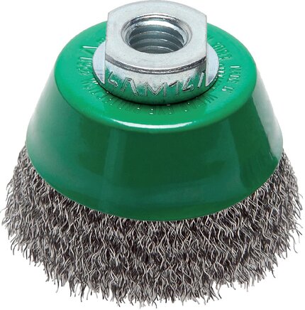 Zgleden uprizoritev: Cup brush (corrugated stainless steel wire)