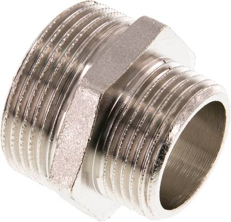 Doppelnippel mit konischem Gewinde - Messing/Rotguss - PN 16 Doppelnippel mit konischem Gewinde - Messing/Rotguss - PN 16