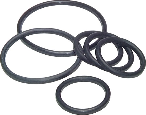 Exemplary representation: Seal for threaded connection pieces (dairy thread), EPDM, DIN 11851