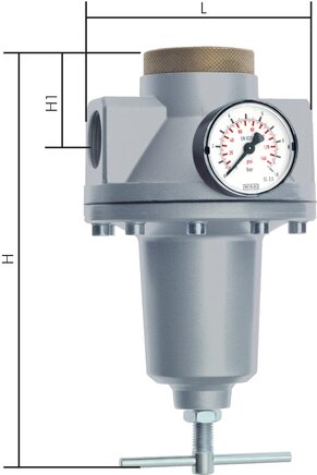 Exemplary representation: Pressure regulator - standard, series 5