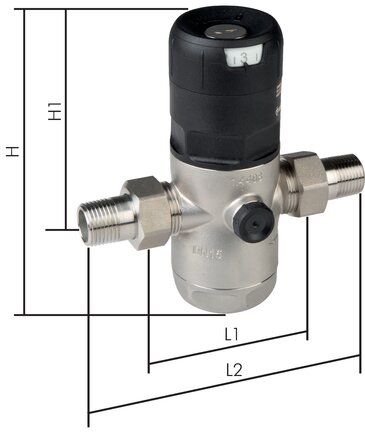 Zgleden uprizoritev: Filter pressure reducer for drinking water & nitrogen (1.4408)