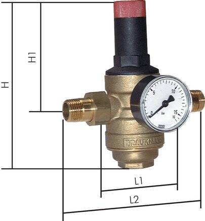 Príklady vyobrazení: Filtracní redukcní ventil pro pitnou vodu a dusík