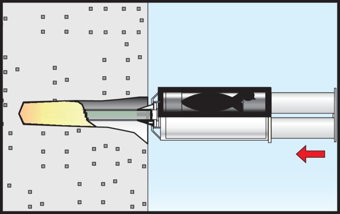 Príklad použití: Fischer tekutá hmoždinka fill & fix