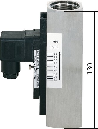 Voorbeeldig Afbeelding: Viscositeit gecompenseerde debietmeter,  G 1", 1.4571