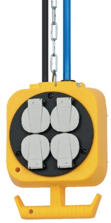 Exemplary representation: Energy light for compressed air & electric current (4x 230 V AC Schuko)