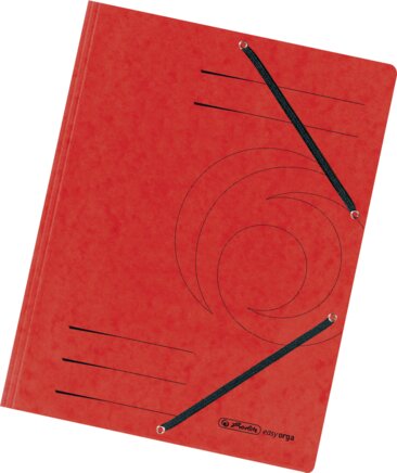 Voorbeeldig Afbeelding: Hoekspannermap (rood)