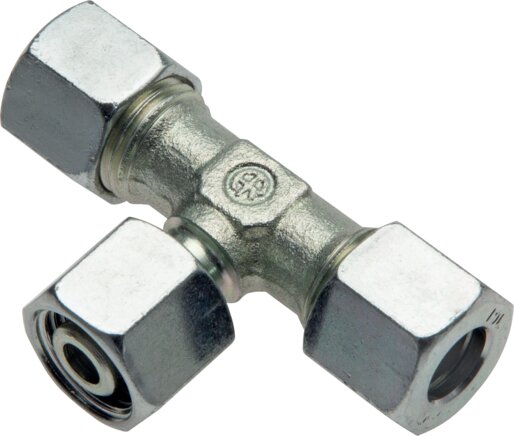 Exemplary representation: Adjustable T-connection fitting, galvanised steel