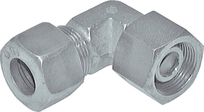 Voorbeeldig Afbeelding: Instelbare hoek-aansluitverbinding, staal verzinkt