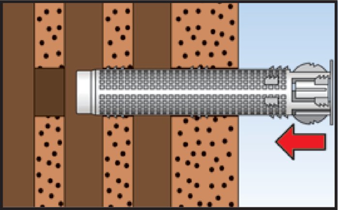 Príklad použití: Kotevní pouzdro Fischer pro injektážní maltu (montáž 1)
