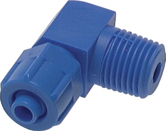 Zgleden uprizoritev: CK angular hose fitting with conical thread, plastic (POM)