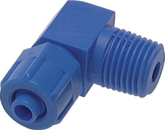 Zgleden uprizoritev: CK angular hose fitting with conical thread, plastic (POM)