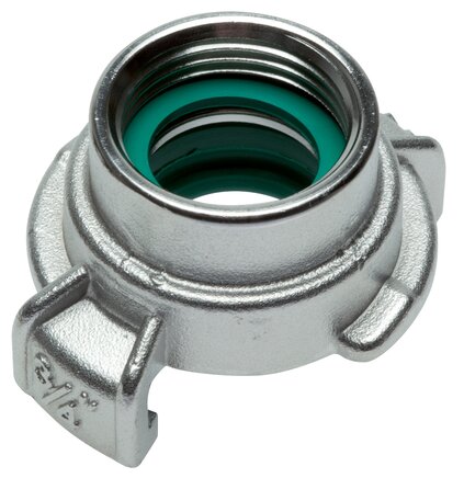 Exemplary representation: Garden hose quick coupling with female thread, stainless steel