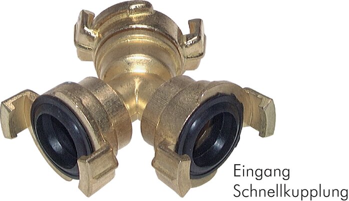 Zgleden uprizoritev: Manifold for garden hose quick coupling, GKYGK