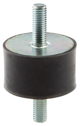 Príklady vyobrazení: Gumovo-kovový nárazník, s kolíkem na obou stranách
