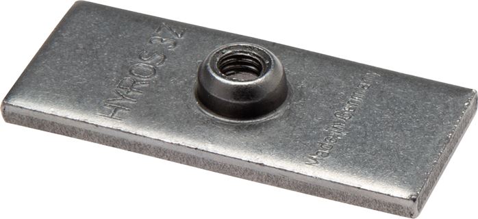 Zgleden uprizoritev: Accessories for double pipe clamp, weld-on plate