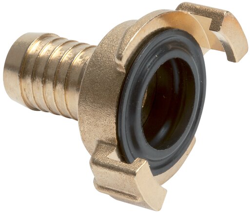 Exemplary representation: Garden hose quick coupling with grommet, brass