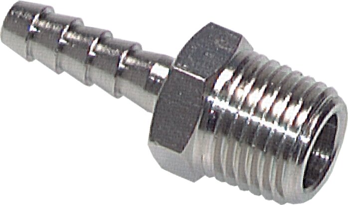 Exemplary representation: Threaded sleeve with conical thread, nickel-plated brass