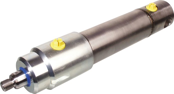 Exemplary representation: Industrial hydraulic cylinder with piston rod thread, double-acting