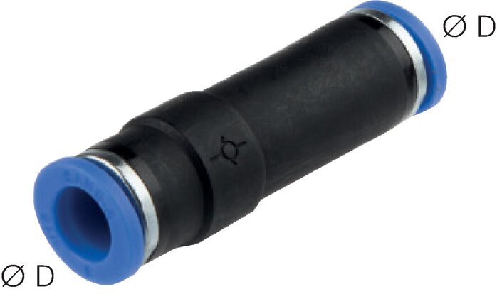 Exemplarische Darstellung: Rückschlagventil mit Steckanschluss