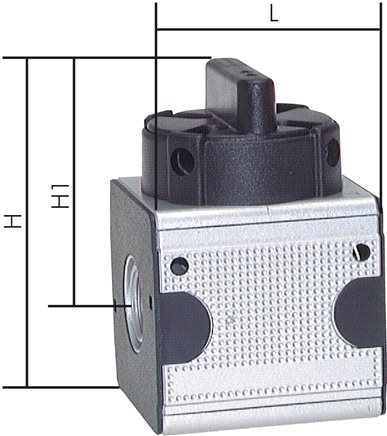 Zgleden uprizoritev: Ball valve with venting - Multifix, standard