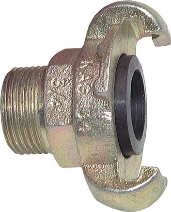 Zgleden uprizoritev: Compressor coupling with male thread, galvanised steel, NBR seal