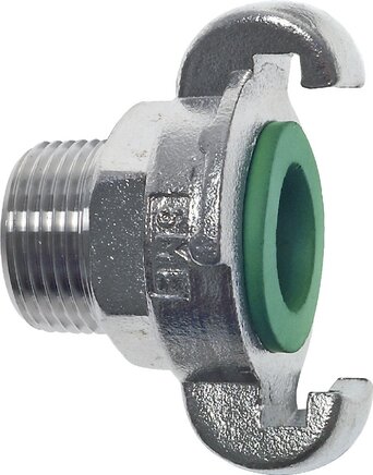 Zgleden uprizoritev: Compressor coupling with male thread, 1.4401, FKM seal