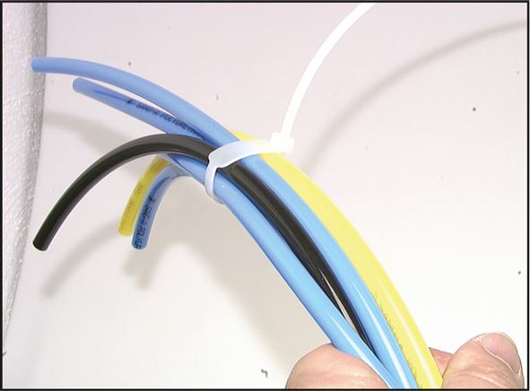 Exemplary representation: Cable ties with labelling field