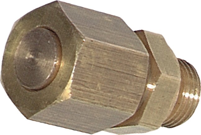 Zgleden uprizoritev: Closing plug for brass screw connection, brass