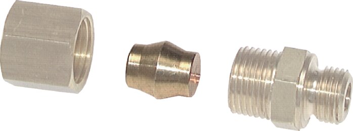 Application examples: Mounting of closing plug for brass screw connection, brass