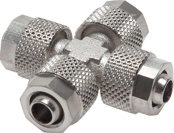 Exemplary representation: CK cross screw connection, nickel-plated brass