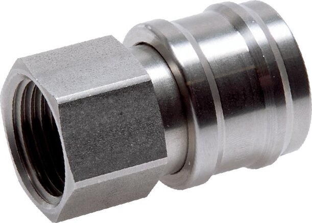 Zgleden uprizoritev: Coupling socket with female thread, stainless steel