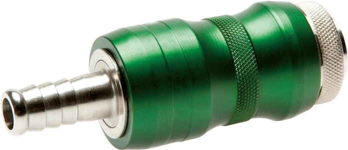Exemplary representation: Safety coupling socket with manual slide valve and grommet